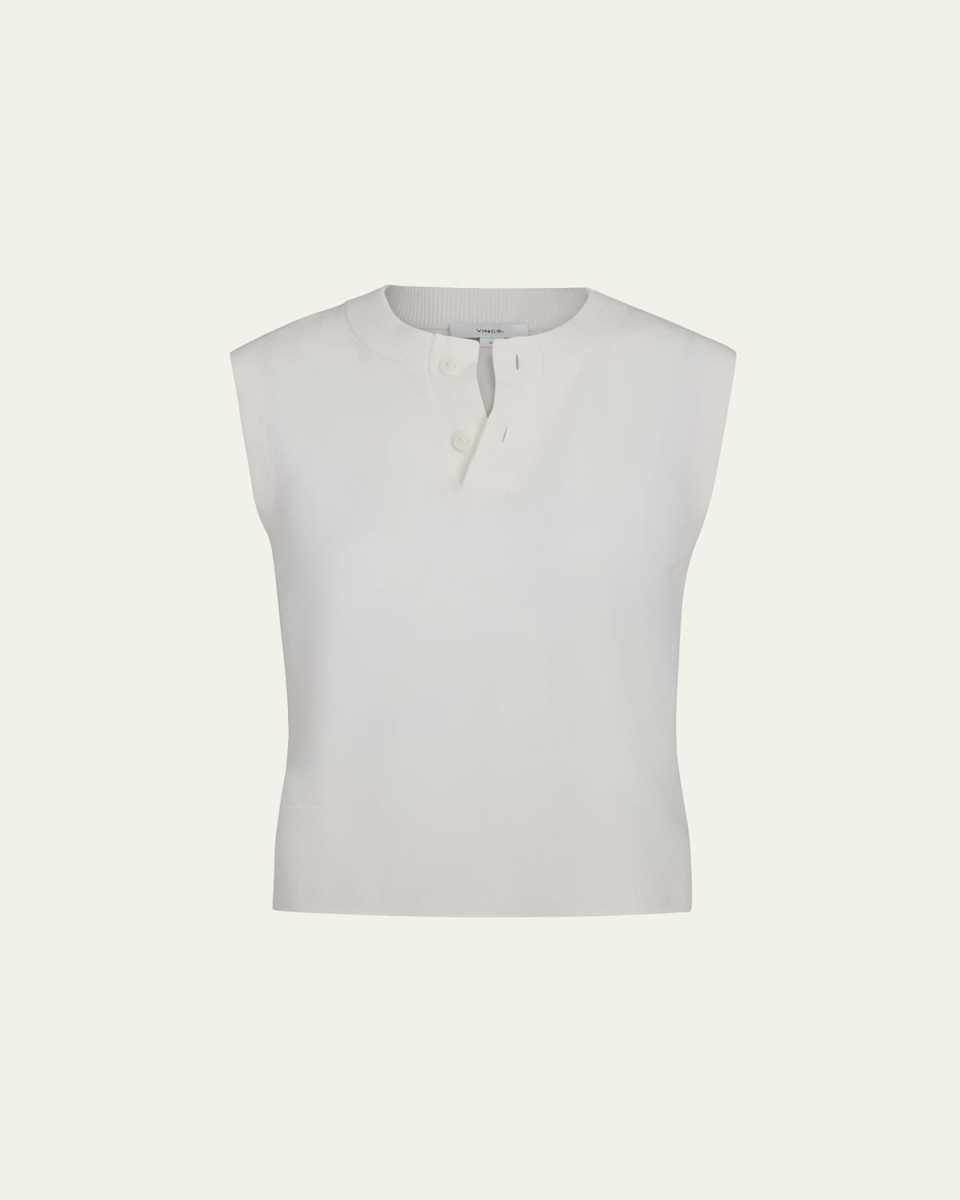 Sleeveless Henley She